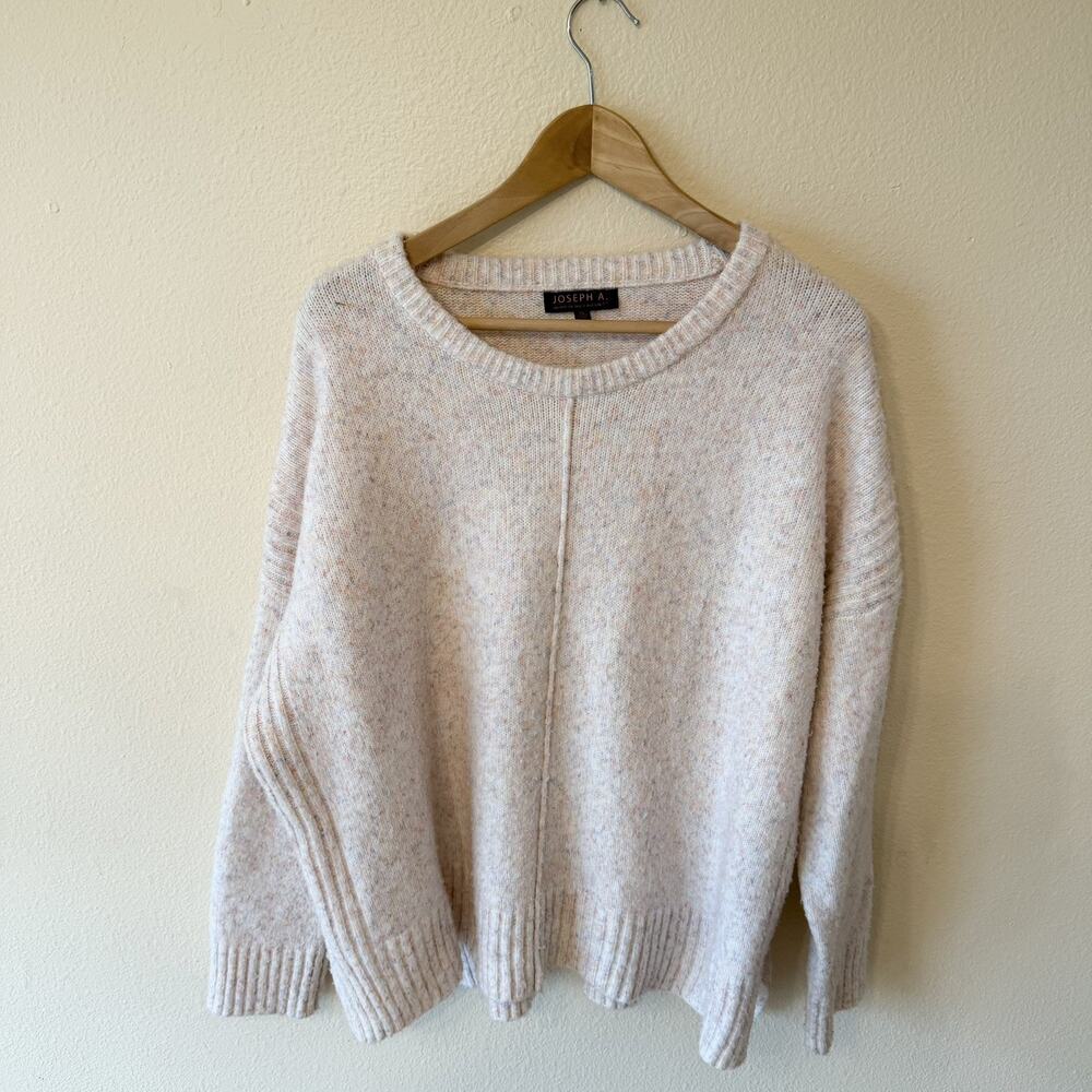 Joseph A. Confetti Sweater XL Speckled Knit Oversized Pastel Crewneck Soft Cozy